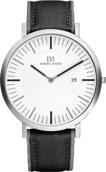 Dänische Designuhr 42 mm Stahl