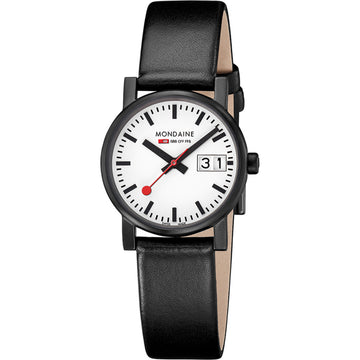 Mondaine Evo Lady Railway Uhr mit großem Datum, 30 mm