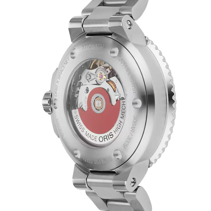 Oris Artelier Bracenet Dameshorloge 36,5mm met roestvrijstalen band en groene wijzerplaat, Swiss Made dames horloge voor elke gelegenheid