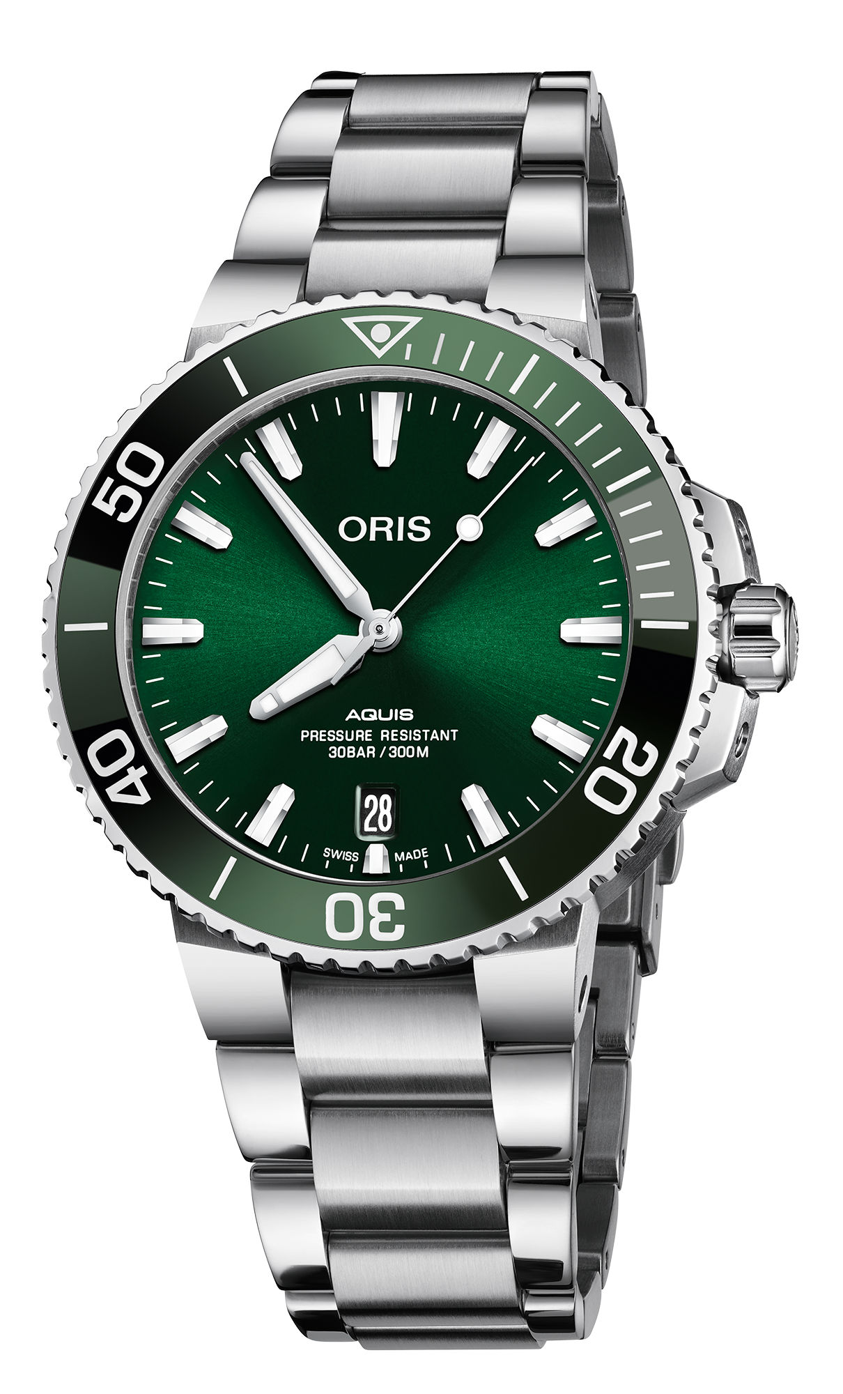 Oris Aquis Datum Grünes Zifferblatt 39.5mm