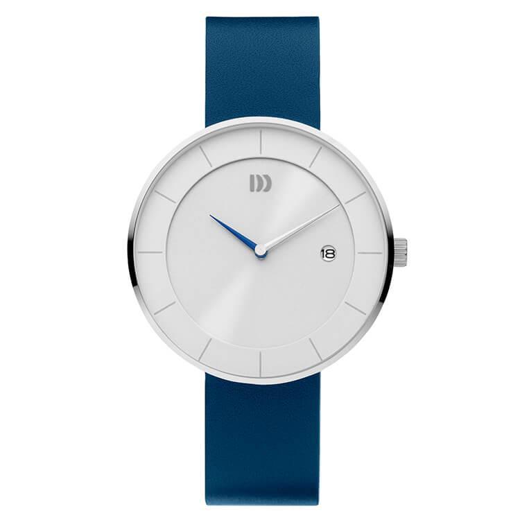 Danish Design Studio Globe Silver/Blue Solar Herenhorloge 41mm Staal 11-B1-01 - horlogeoutlet.nl