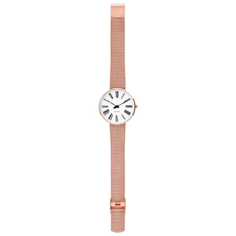 Arne Jacobsen Roman Dameshorloge Medium Rose Goud 53311-1611 - 34mm - horlogeoutlet.nl