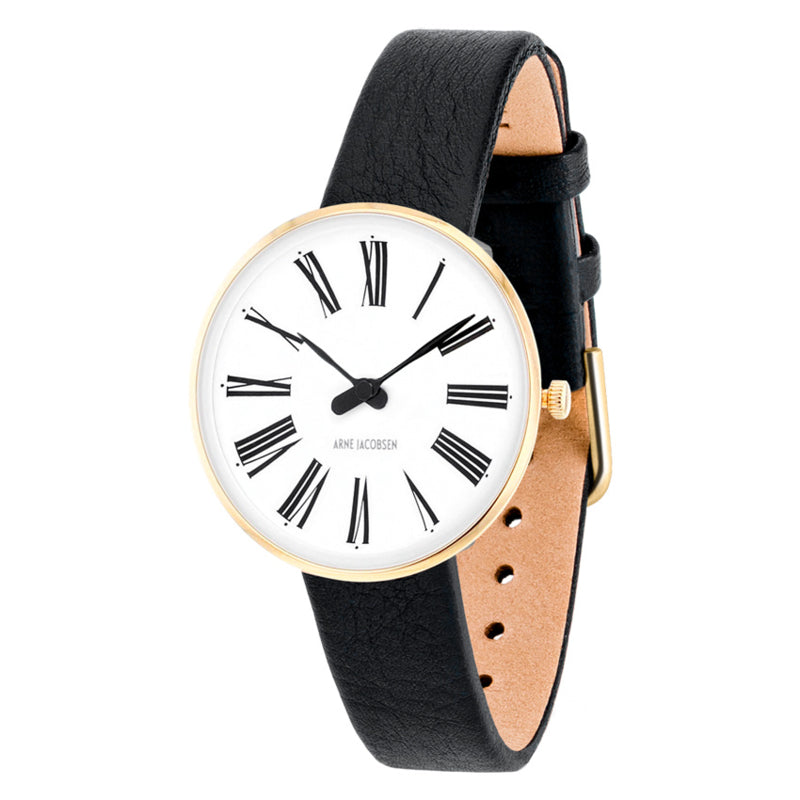 Arne Jacobsen Römische Damenuhr, klein, Gold, 53313-1401GP – 30 mm