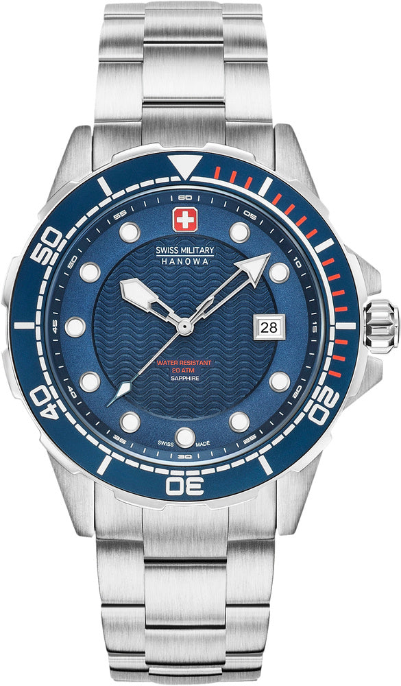 Swiss Military Hanowa Neptune Taucheruhr 20ATM 44 mm