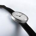 Auteur Watches Circles Classic - Swiss Made Designhorloge Zwart Leer 38mm - horlogeoutlet.nl