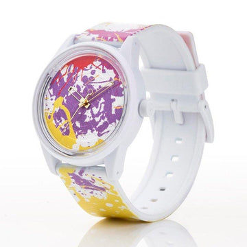 Q&Q Smile Solar Spice Design Duurzaam Horloge 40mm - horlogeoutlet.nl