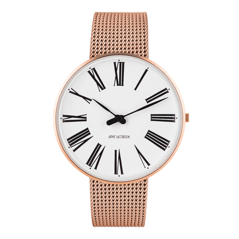 Arne Jacobsen Roman Uhr groß Roségold 53312-2011 – 40 mm