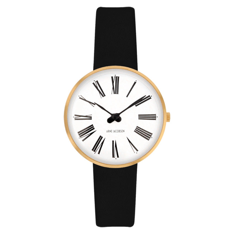 Arne Jacobsen Römische Damenuhr, klein, Gold, 53313-1401GP – 30 mm