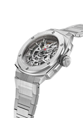 Alpina Alpiner Extreme Herenhorloge 41mm met skeleton wijzerplaat en roestvrijstalen band. Swiss Made automatisch horloge voor heren.