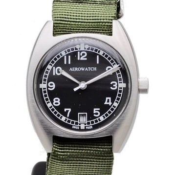 Aerowatch Unisex NATO Swiss Made Vintage Military Horloge 35 mm