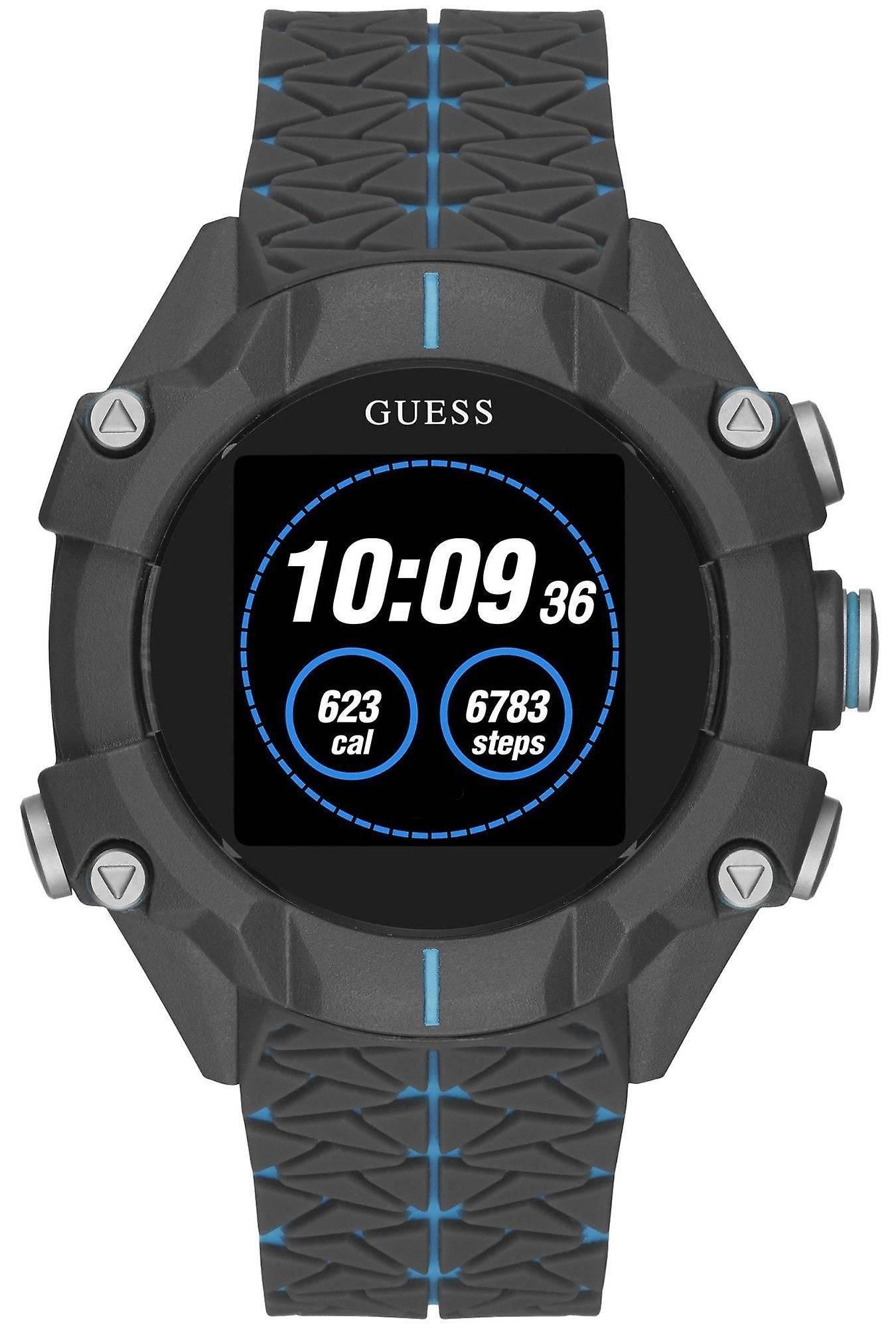 Stijlvol Guess Herenhorloge Grijs Resin Quartz - 41-45 mm