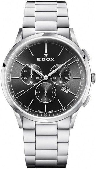 Edox Les Vaubert Chrono Herenhorloge 42mm - horlogeoutlet.nl