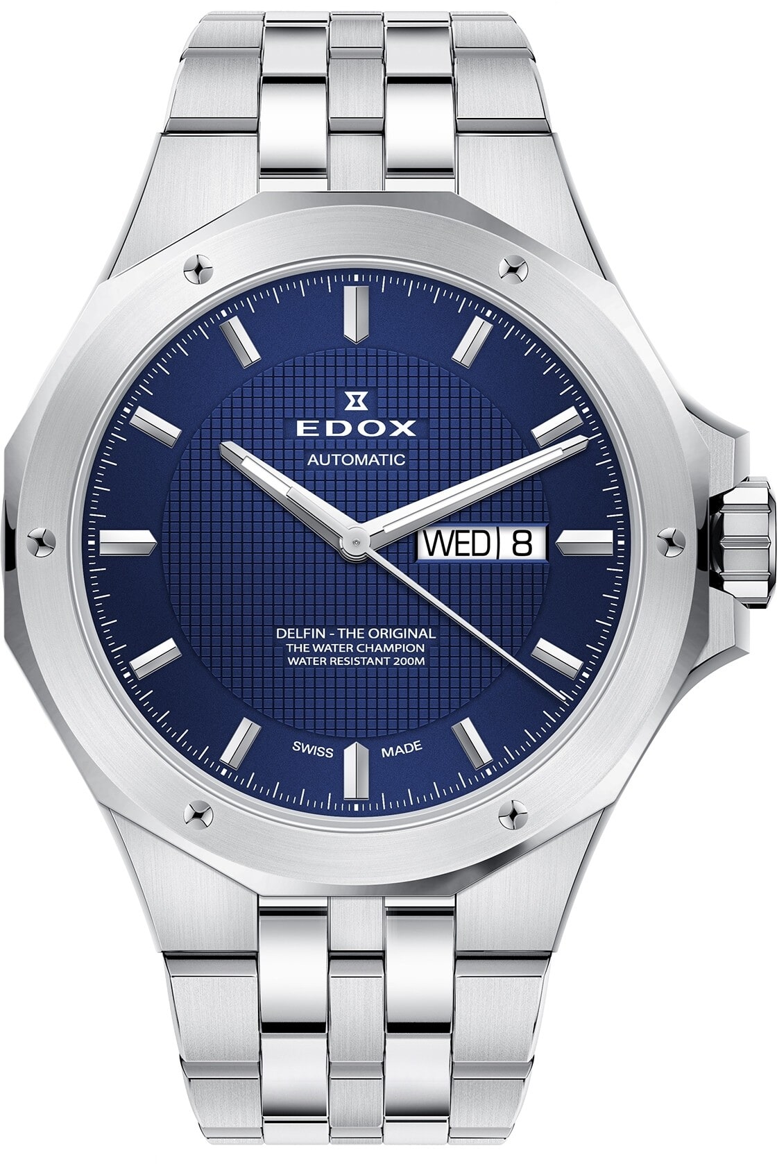 Edox 88005 Delfin 3M BUIN Delfin Automatik-Taucheruhr für Herren 43mm