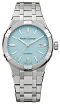 Maurice Lacroix Aikon Automatic Date Limited Edition Herenhorloge 42mm met turquoise wijzerplaat en roestvrijstalen band, Swiss Made precisie.