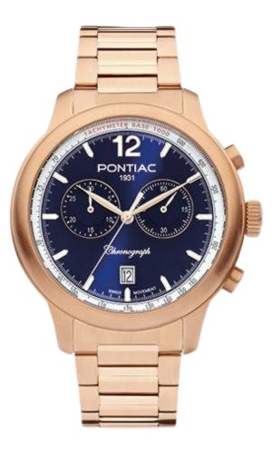 Pontiac Henry Chrono P40028 Herrenuhr 43 mm