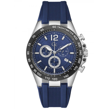 GC Herenhorloge Grijs/Blauw RVS/Silicone 41-45 mm
