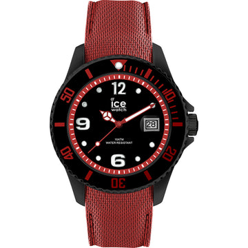 Ice Watch ICE Steel Schwarz Rot Herrenuhr 44mm