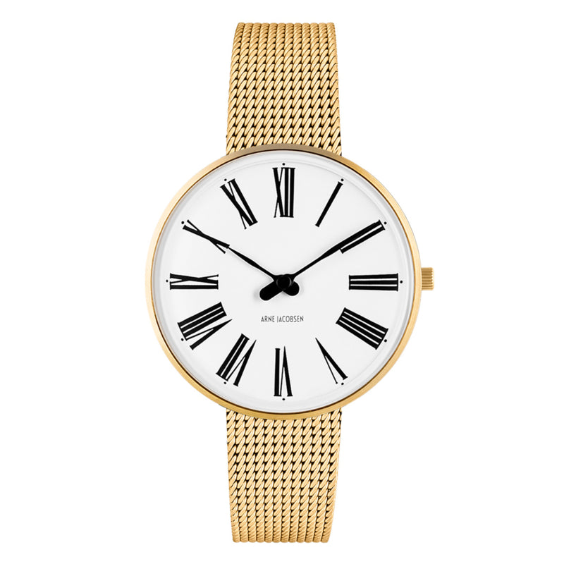 Arne Jacobsen Römische Damenuhr Medium Gold 53307-1609 – 34 mm