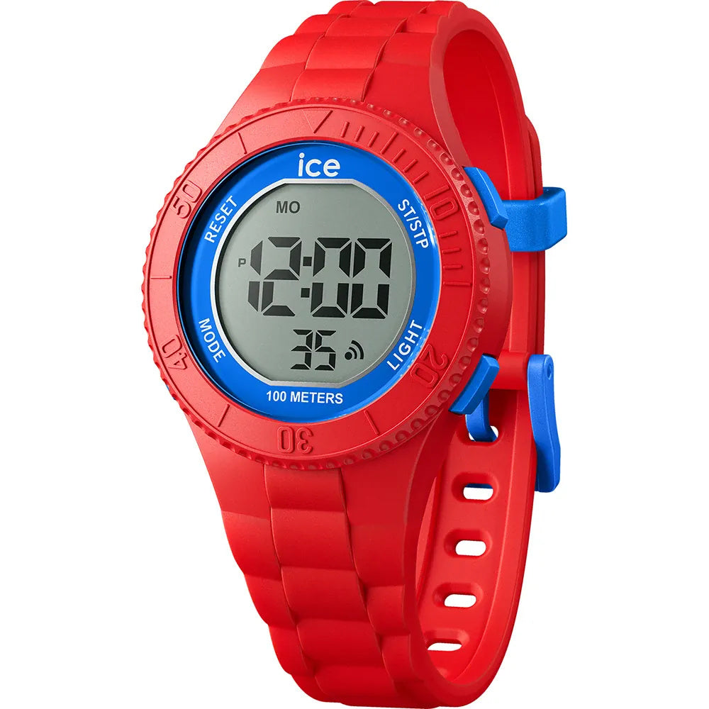 Ice Watch Ice Digit Digital Kinderuhr Rot Blau 35mm