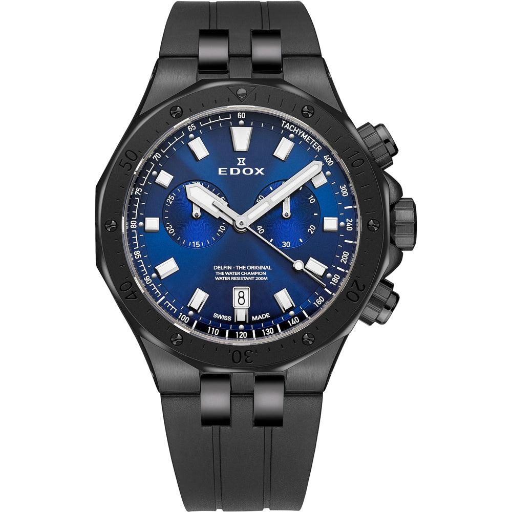 Edox Delfin 10109-37NCA-BUIN1 Horloge 43 mm 20 ATM - horlogeoutlet.nl