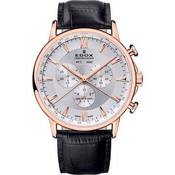 Edox Les Bémonts 10501-37R-AIR Chronograph Swiss Made Herrenuhr 42mm