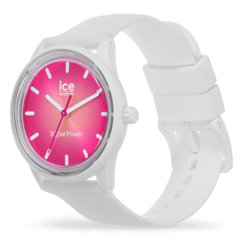 Ice Watch ICE Solar Power Dames/Kinderhorloge Coral Reef 36 mm - horlogeoutlet.nl