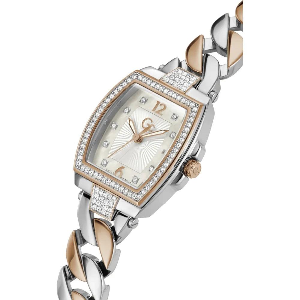 Gc:Guess Collection Z11002L1MF Couture Tonneau Swiss Made Dameshorloge 35mm - horlogeoutlet.nl