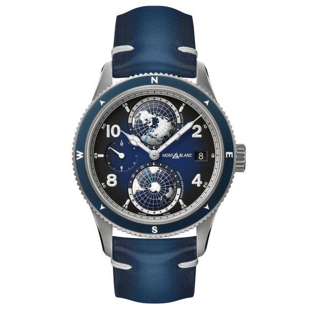 Montblanc 1858 Geosphere Automatic Ref: 125565 Herrenuhr aus Titan 42 mm