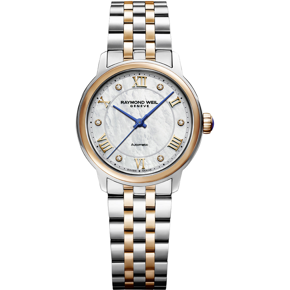 Raymond Weil Maestro Swiss Automatik Diamanten Damenuhr 31mm