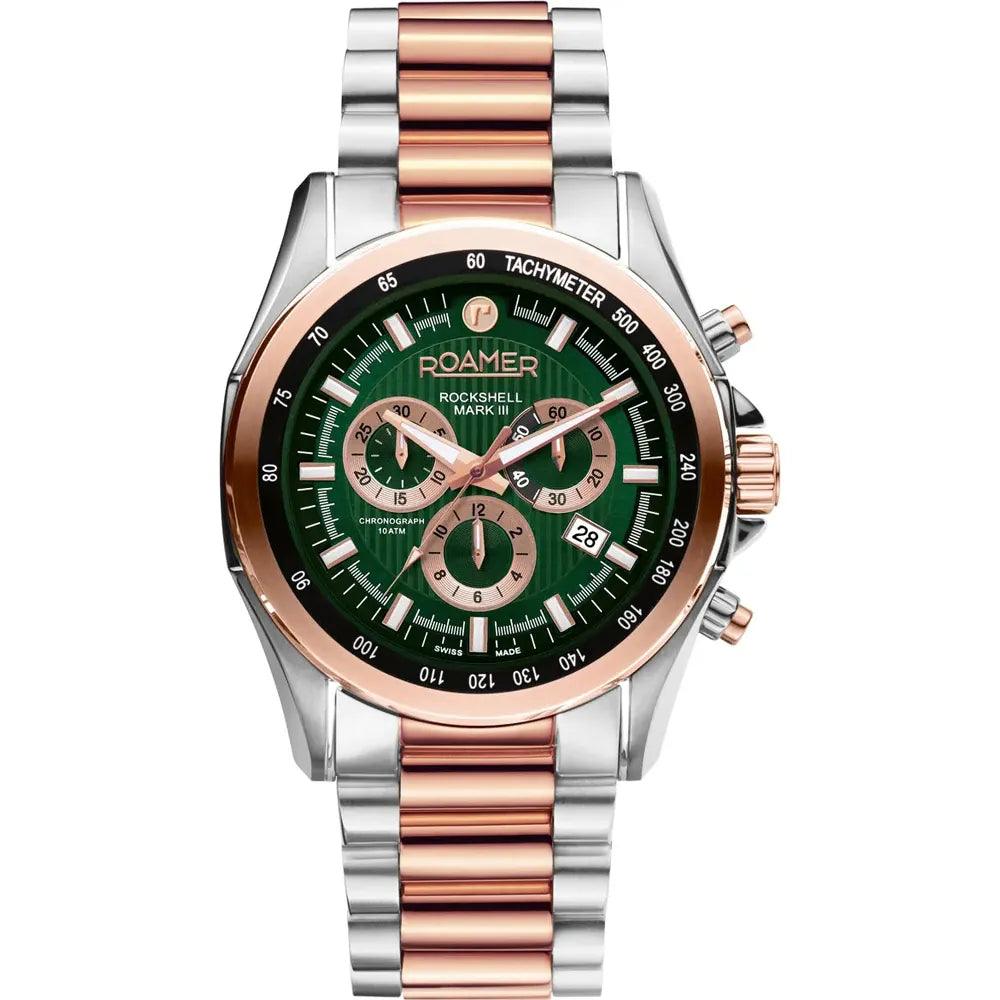 Roamer Rockshell Mark III Chrono Herenhorloge 44mm 220837-49-75-20 - horlogeoutlet.nl