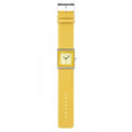 Rolf Cremer dameshorloge Yess 507205 34mm met vierkante gele wijzerplaat en gele leren band. Elegante stijl voor moderne vrouwen.