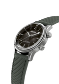 Alpina Heritage Diver 300 herenhorloge 42mm met zwart wijzerplaat en groene rubberen band. Swiss Made duikhorloge voor heren, stijlvol en sportief.
