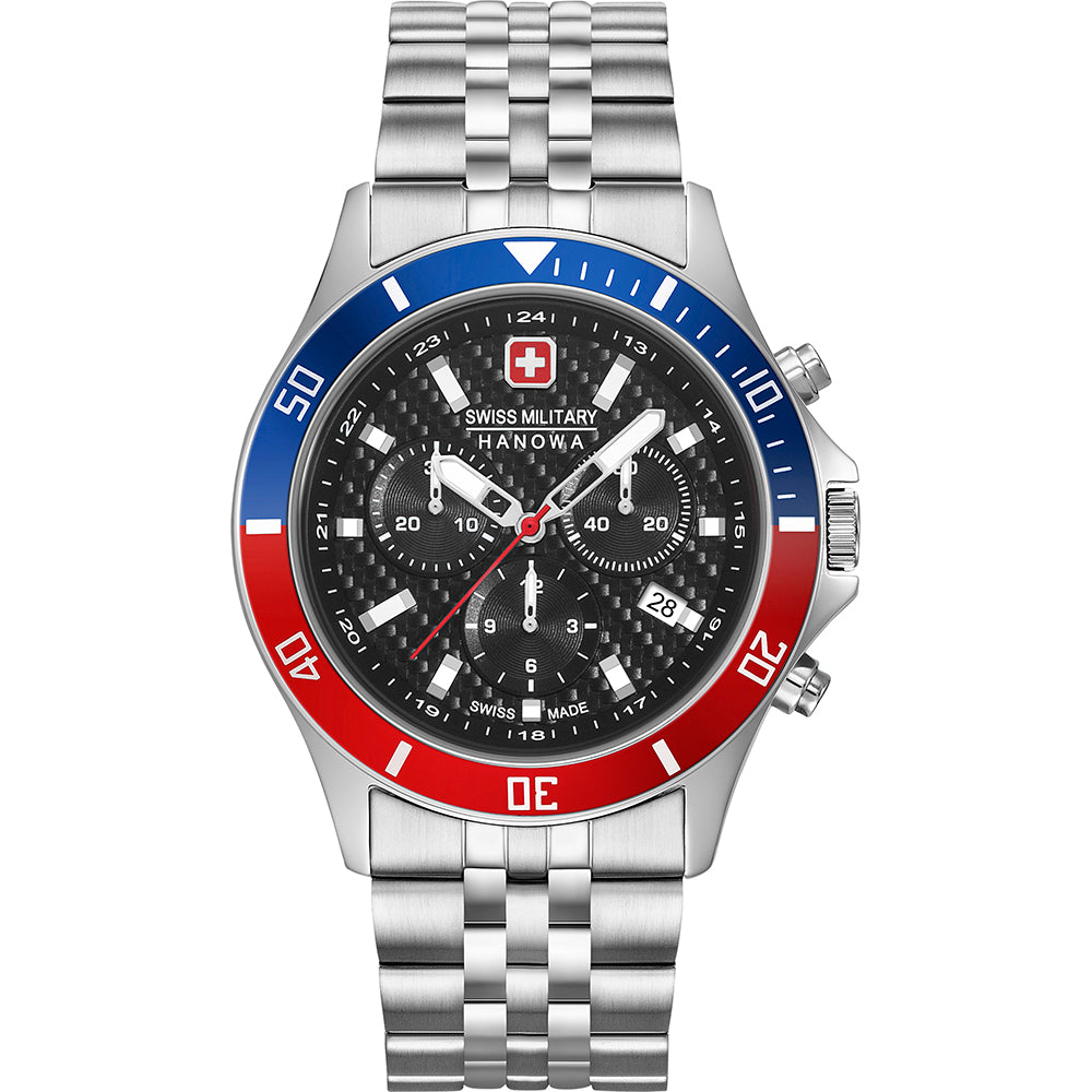 Swiss Military Hanowa Flagship Racer Chrono Uhr 42 mm